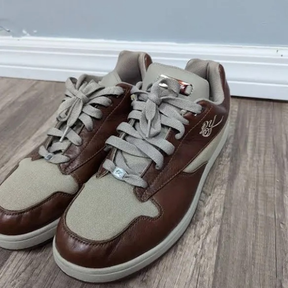 Size 9.5 - Reebok Daddy Yankee Beige/White/Brown - Picture 7 of 12